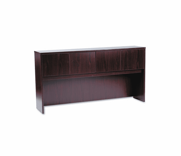 BSXBL2180NN Laminate Hutch With Four Doors, 72w x 14-5/8d x 37-1/8h, Mahogany By BASYX