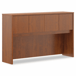 BSXBL2183A1A1 Laminate Hutch With Four Doors, 60w x 14-5/8d x 37-1/8h, Medium Cherry By BASYX