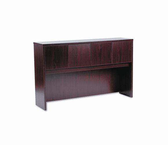 BSXBL2183NN Laminate Hutch With Four Doors, 60w x 14-5/8d x 37-1/8h, Mahogany By BASYX