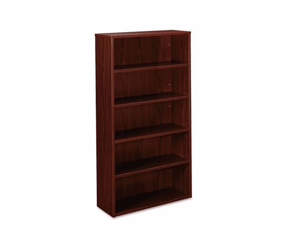 BSXBL2194NN BL Laminate Series Bookcase, 5 Shelves, 32w x 13.81d x 65.18h, Mahogany By BASYX