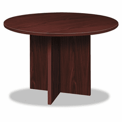 BSXBLC48DNN BL Laminate Series Round Conference Table, 48 dia. X 29-1/2h, Mahogany By BASYX