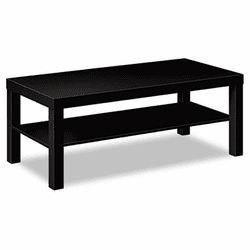 BSXBLH3160P Laminate Occasional Table, 42w x 20d x 16h, Black By BASYX