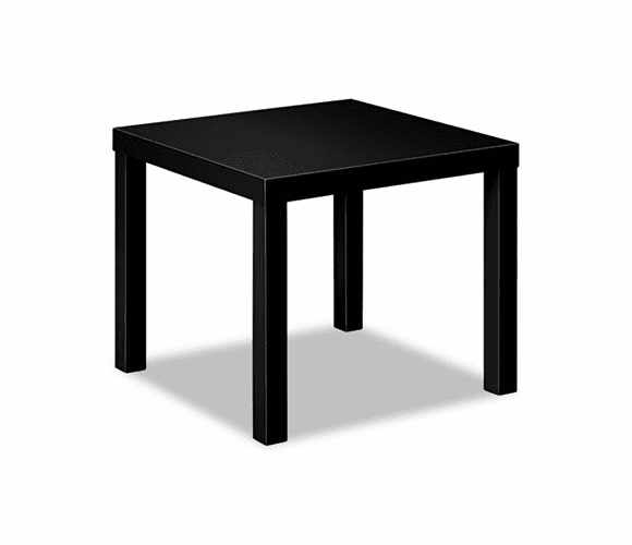 BSXBLH3170P Laminate Occasional Table, 24w x 24d x 20h, Black By BASYX