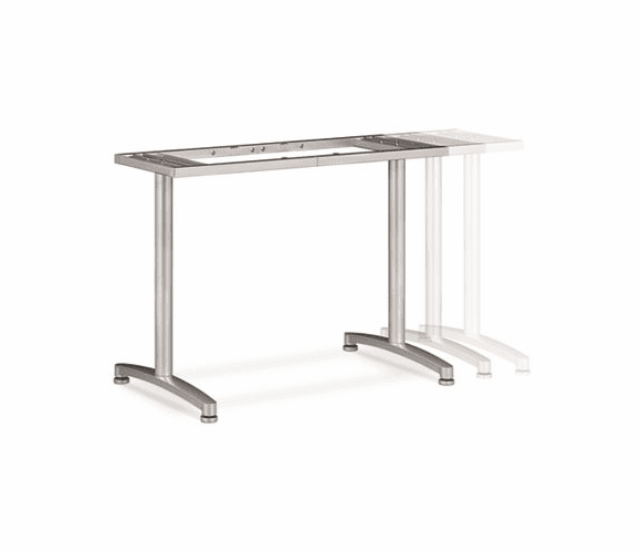 BSXBTB72X Adjustable T-Leg Base, 24w x 24h, Silver By BASYX