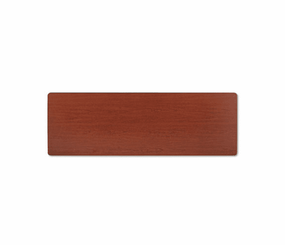 BSXBTR2472NHP Rectangular Training Table Top Without Grommets, 72w x 24d, Bourbon Cherry By BASYX