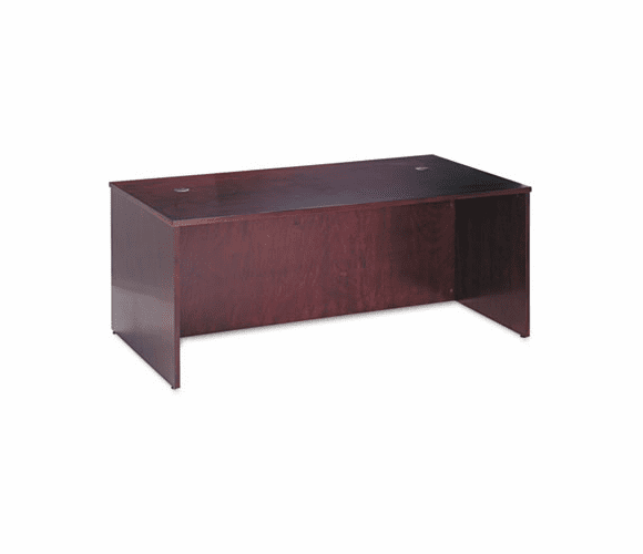 BSXBW2101NN BW Veneer Series Rectangular Desk Shell, 72w x 36w x 29h, Mahogany By BASYX