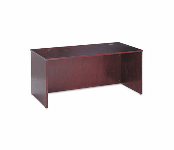 BSXBW2102NN BW Veneer Series Rectangular Desk Shell, 66w x 30w x 29h, Mahogany By BASYX