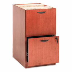 BSXBW2163HH BW Veneer Series File/File Pedestal File, 15-5/8 x 22 x 27-3/4, Bourbon Cherry By BASYX