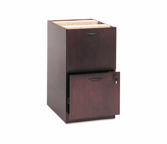 BSXBW2163NN BW Veneer Series File/File Pedestal File, 15-5/8w x 22d x 27-3/4h, Mahogany By BASYX
