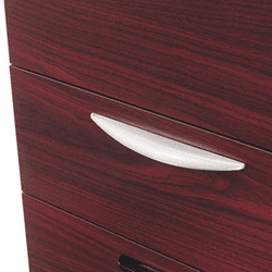 BSXBWE325X Optional Drawer Pull For Lateral Files, 35-3/4w x 23-3/8d, Brushed Nickel Finish By BASYX