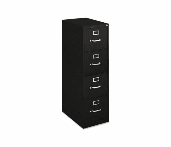 BSXH414PP H410 Series Four-Drawer Locking Vertical File, 15w x 22d x 48-3/4h, Black By BASYX