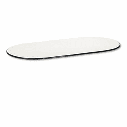 BSXOV4896TQ Oval Conference Table Top, 96w x 48d, Light Gray By BASYX