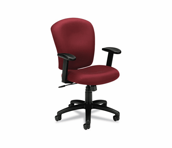 BSXVL220VA62 VL220 Mid-Back Task Chair, Burgundy By BASYX