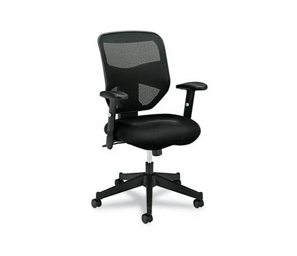 BSXVL531MM10 VL531 High-Back Work Chair, Mesh Back, Padded Mesh Seat, Black By BASYX