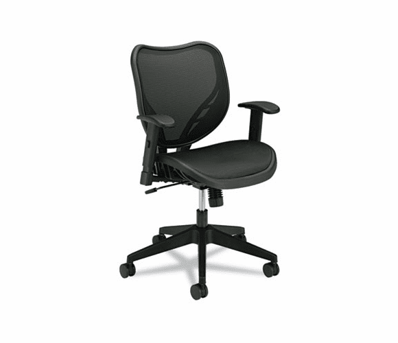BSXVL552MST1 VL552 Mid-Back Work Chair, Mesh Seat and Back, Black By BASYX