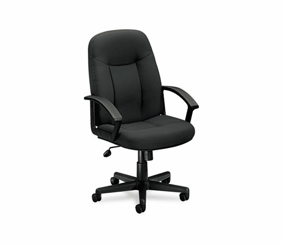 BSXVL601VA19T VL601 Series Managerial Mid-Back Swivel/Tilt Chair, Charcoal Fabric/Black Frame By BASYX