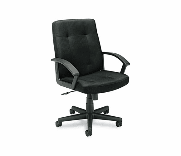 BSXVL602VA10T VL602 Managerial Mid-Back Chair, Black Fabric By BASYX