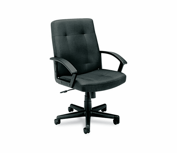 BSXVL602VA19T VL602 Managerial Mid-Back Chair, Charcoal Fabric By BASYX