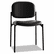 BSXVL606SB11 VL606 Stacking Armless Guest Chair, Black Leather By BASYX