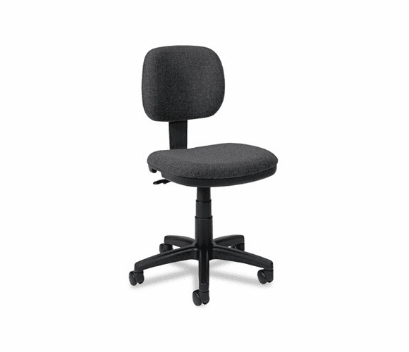 BSXVL610VA19T VL610 Series Swivel Task Chair, Charcoal Fabric/Black Frame By BASYX