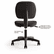 BSXVL610VA62T VL610 Series Swivel Task Chair, Burgundy Fabric/Black Frame By BASYX