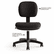 BSXVL610VA62T VL610 Series Swivel Task Chair, Burgundy Fabric/Black Frame By BASYX