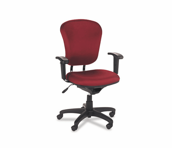 BSXVL620VA62 VL600 Series Mid-Back Swivel/Tilt Task Chair, Burgundy By BASYX
