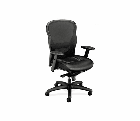 BSXVL701ST11 VL701 High-Back Swivel/Tilt Work Chair, Black Mesh/Leather By BASYX