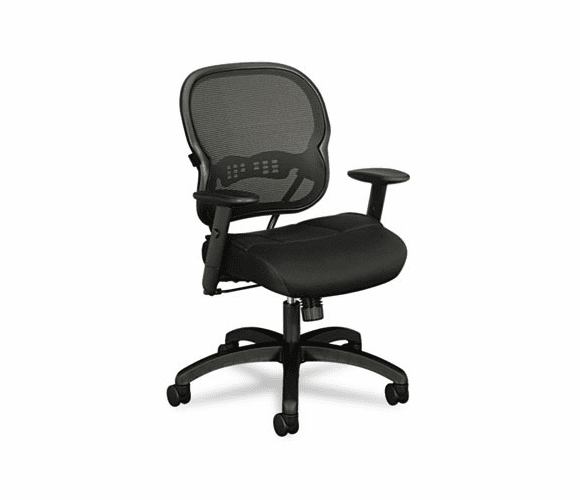 BSXVL712MM10 VL712 Mid-Back Swivel/Tilt Work Chair, Black Mesh By BASYX