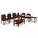 BSXVL853NSP11 Leather/Wood Guest Chair, Black Leather Upholstery with Mahogany Veneer Frame By BASYX
