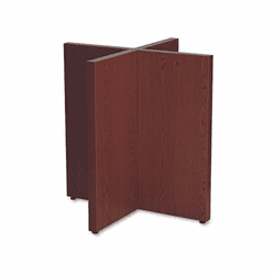 BSXX48BN Conference Table X-Base, 36w x 36d x 28h, Mahogany By BASYX