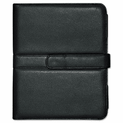 BUXOC402I15BK Faux Leather Easel iPad Case, 10.063 x 1.125 x 8.125, Black By BUXTON COMPANY