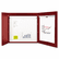 BVCCAB01010130 MasterVision Conference Cabinet, Porcelain Magnetic, Dry Erase, 48 x 48, Cherry By BI-SILQUE VISUAL COMMUNICATION PRODUCTS INC