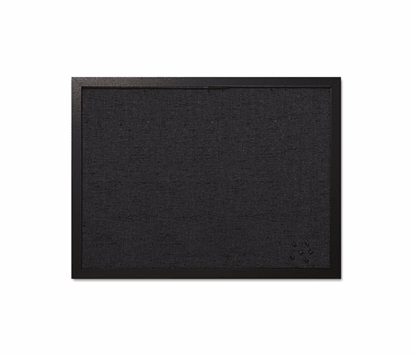 BVCFB0471168 MasterVision Designer Fabric Bulletin Board, 24X18, Black Fabric/Black Frame By BI-SILQUE VISUAL COMMUNICATION PRODUCTS INC