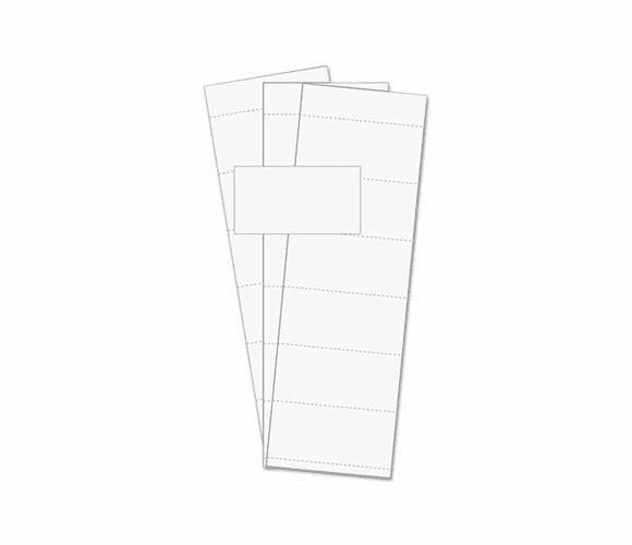 BVCFM1513 Data Card Replacement, 3"w x 1 3/4"h, White, 500/PK By BI-SILQUE VISUAL COMMUNICATION PRODUCTS INC