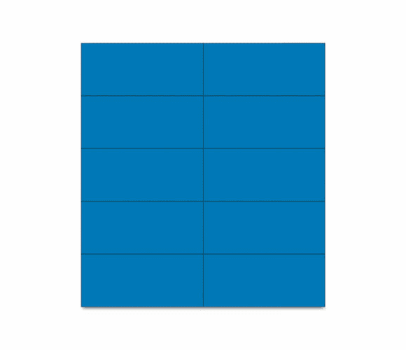 BVCFM2401 Dry Erase Magnetic Tape Strips, Blue, 2" x 7/8", 25/Pack By BI-SILQUE VISUAL COMMUNICATION PRODUCTS INC