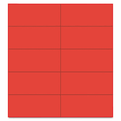 BVCFM2404 Dry Erase Magnetic Tape Strips, Red, 2" x 7/8", 25/Pack By BI-SILQUE VISUAL COMMUNICATION PRODUCTS INC