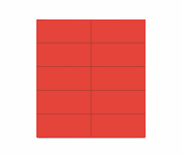 BVCFM2404 Dry Erase Magnetic Tape Strips, Red, 2" x 7/8", 25/Pack By BI-SILQUE VISUAL COMMUNICATION PRODUCTS INC