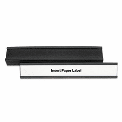 BVCFM2632 Magnetic Card Holders, 6"w x 1"h, Black, 10/Pack By BI-SILQUE VISUAL COMMUNICATION PRODUCTS INC