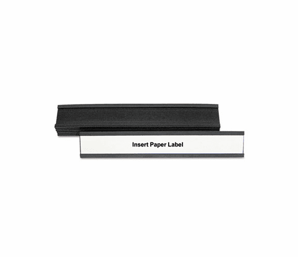 BVCFM2632 Magnetic Card Holders, 6"w x 1"h, Black, 10/Pack By BI-SILQUE VISUAL COMMUNICATION PRODUCTS INC