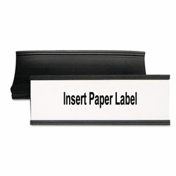 BVCFM2633 Magnetic Card Holders, 6"w x 2"h, Black, 10/Pack By BI-SILQUE VISUAL COMMUNICATION PRODUCTS INC