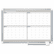 BVCGA05105830 MasterVision 4 Month Planner, 48x36, White/Silver By BI-SILQUE VISUAL COMMUNICATION PRODUCTS INC
