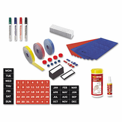 BVCKT1317 Magnetic Board Accessory Kit, Blue/Red By BI-SILQUE VISUAL COMMUNICATION PRODUCTS INC