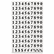 BVCKT2020 Interchangeable Magnetic Characters, Numbers, Black, 3/4"h By BI-SILQUE VISUAL COMMUNICATION PRODUCTS INC