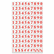 BVCKT2121 Interchangeable Magnetic Characters, Numbers, Red, 3/4"h By BI-SILQUE VISUAL COMMUNICATION PRODUCTS INC