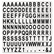 BVCKT2220 Interchangeable Magnetic Characters, Letters, Black, 3/4"h By BI-SILQUE VISUAL COMMUNICATION PRODUCTS INC