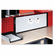 BVCMA16007705 MasterVision Cubicle Workstation, 13x36, Black Aluminum Frame By BI-SILQUE VISUAL COMMUNICATION PRODUCTS INC