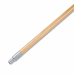 BWK136 Metal Tip Threaded Hardwood Broom Handle, 1" Dia x 60in Long By BOARDWALK