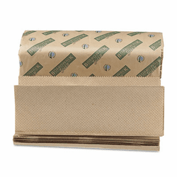 BWK13GREEN Green Folded Towels, Multi-Fold, Natural, 9 1/8W x 9 1/2L, 200/Pack, 20/Carton By BOARDWALK