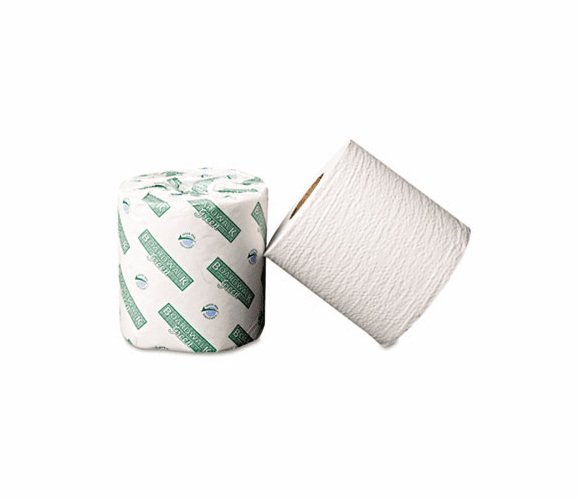 BWK20GREEN Green Bathroom Tissue, 2-Ply, White, 500 Sheets/Roll, 96 Rolls/Carton By BOARDWALK